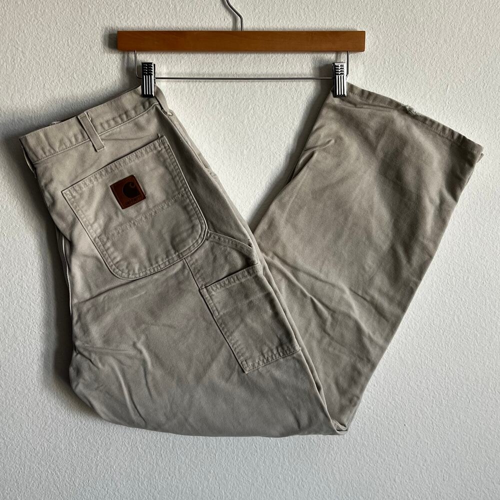 Carhartt B11 STN gray work wear carpenter pants